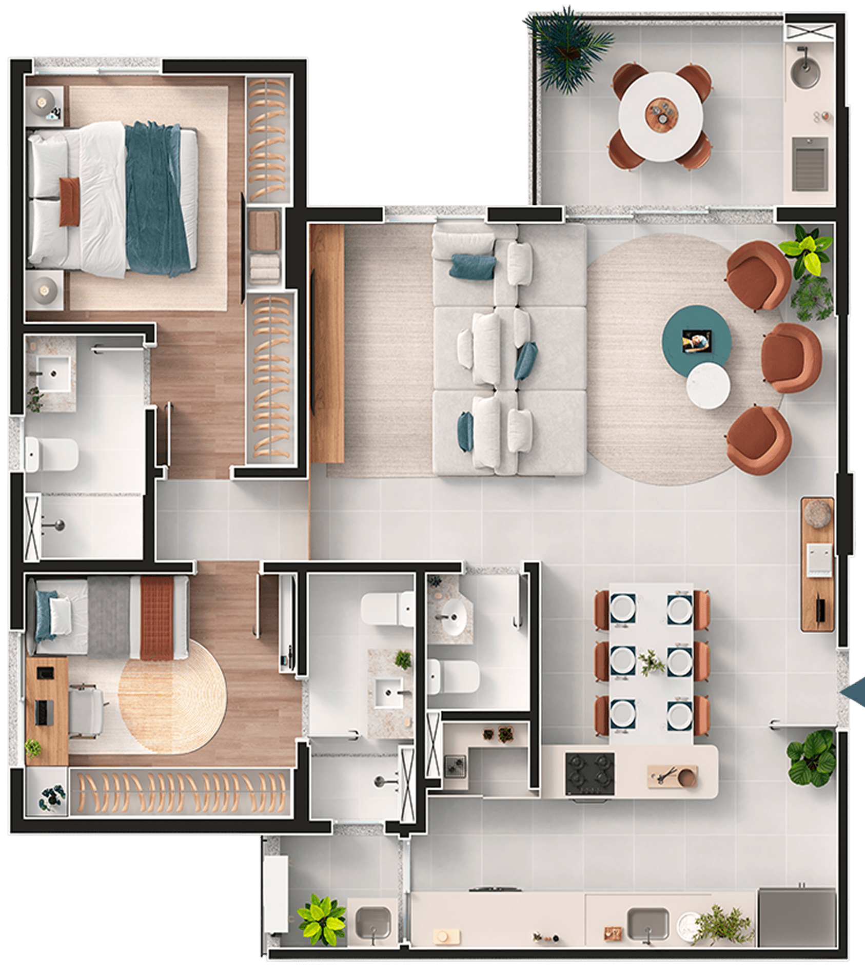 Apartamento 93m²