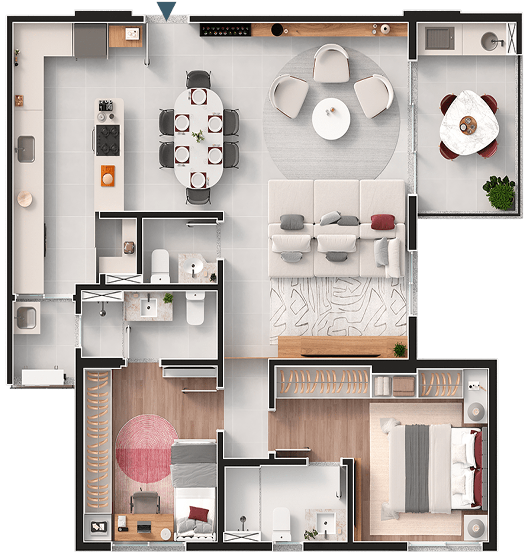 Apartamento 93m²