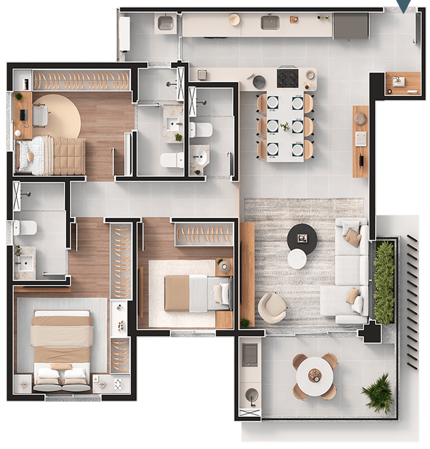 Apartamento 99m²