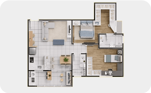Apartamento <b class='text-[#E1A131]'>73m²</b>