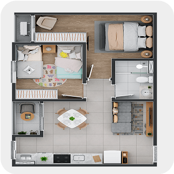 Apartamento 43m²